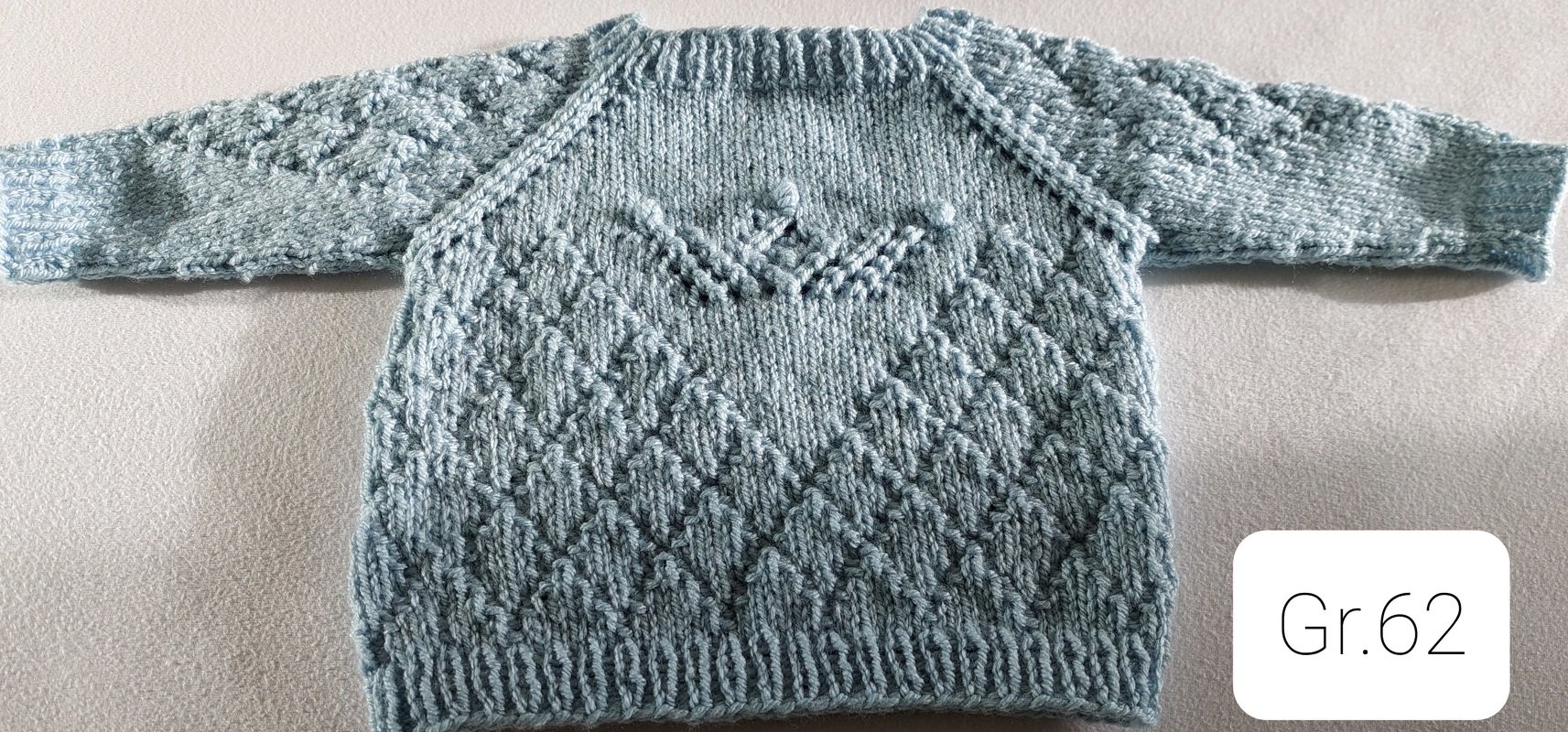 Knitting pattern sweater "prince" top down