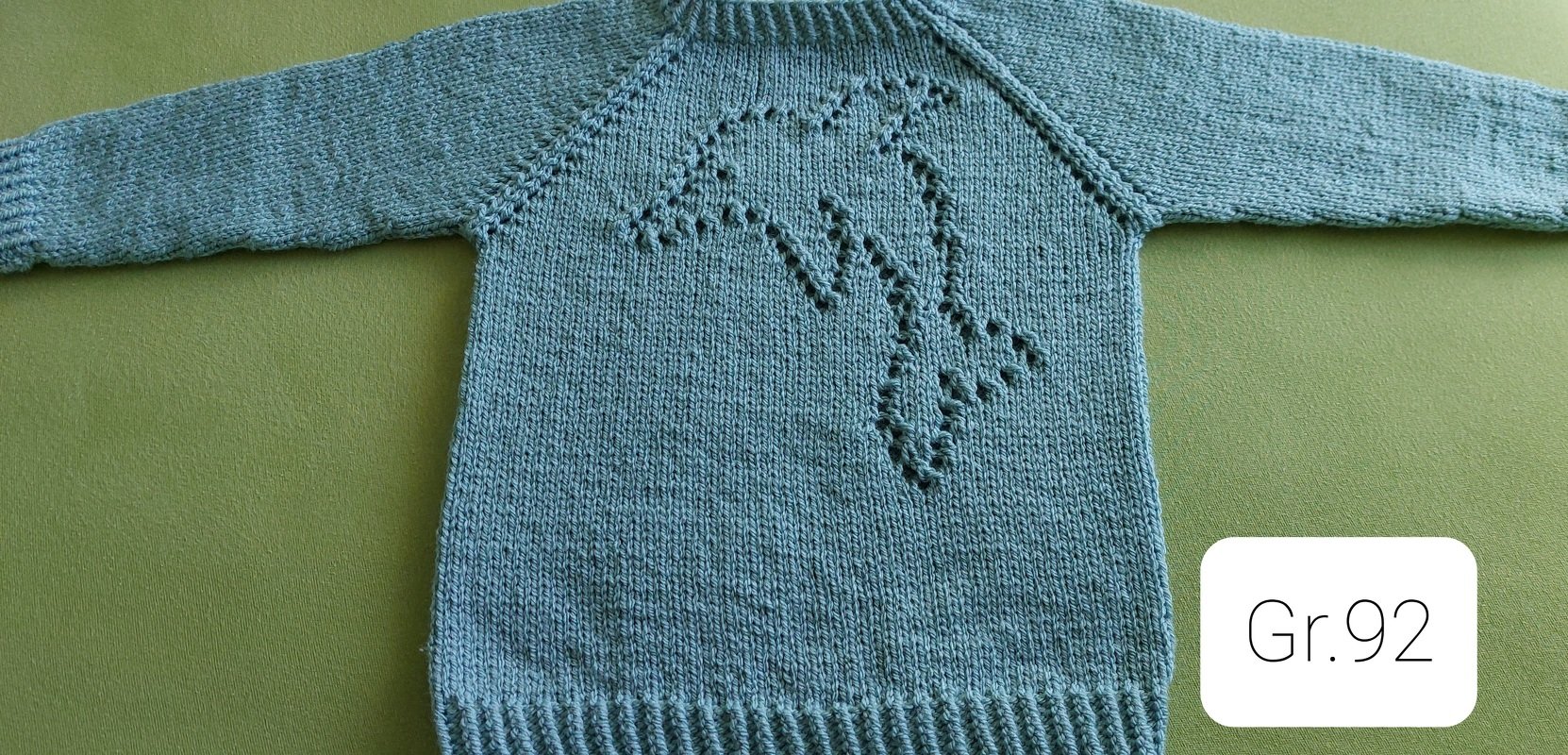 Strickanleitung Kinderpulli "Delfin"