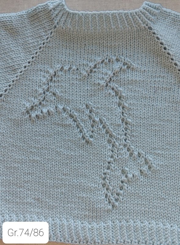 Strickanleitung Kinderpulli "Delfin"