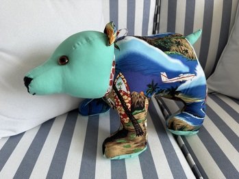 Erinnerungsteddy aus den lustigsten alten Hemden.