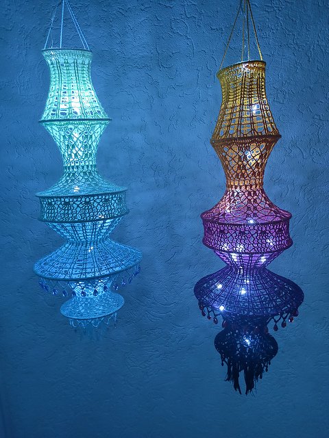 Häkelanleitung Lampion "Meeresbrise"