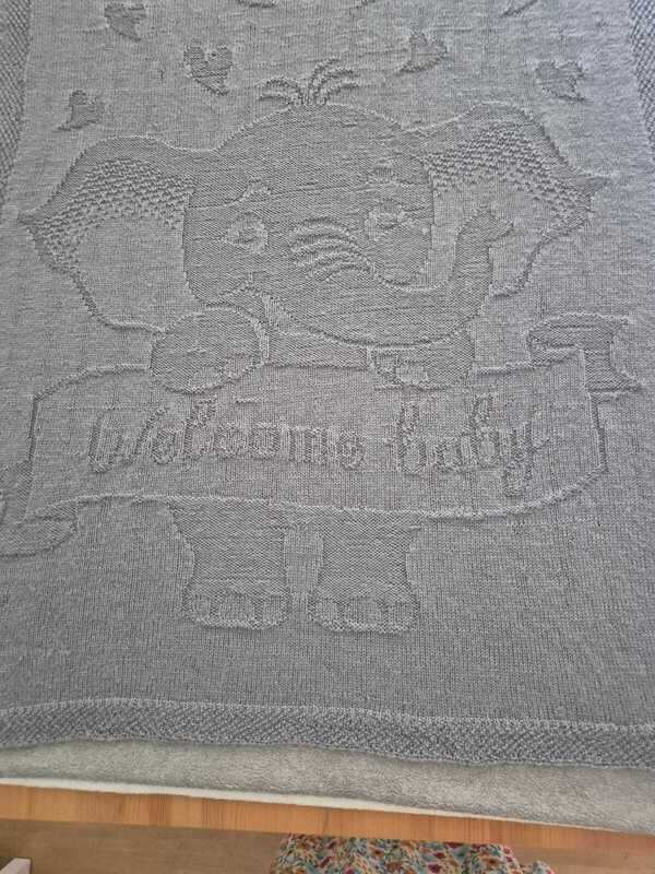 Knitting Pattern babyblanket "Welcome baby"
