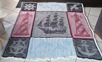 Wunderschön kuschelig. Ich liebe Illusionsstricken. Die meisten Teile sind in den Nordsee-Urlauben entstanden.