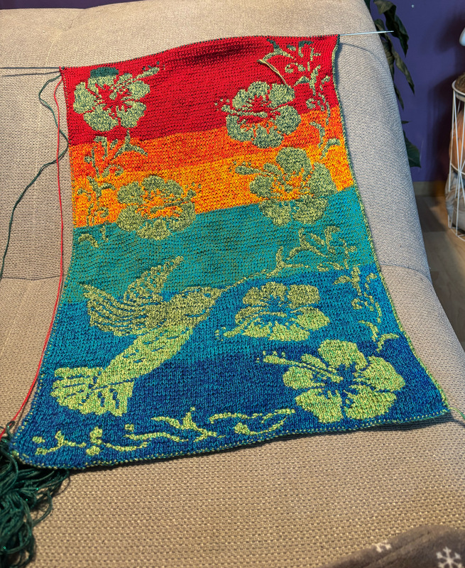 Double knitting pattern "Tropical Dream" - stole / wrap