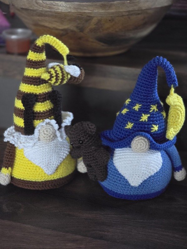 BIENEN-WICHTEL – Häkelanleitung Gnom