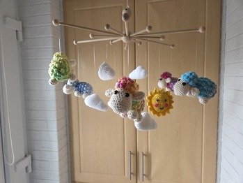 Die Arbeit hat viel Spaß gemacht und als Geschenk für meinen kleinen Enkel Sohn einfach perfekt. Ich habe noch eine freundliche Sonne dazu gemacht...