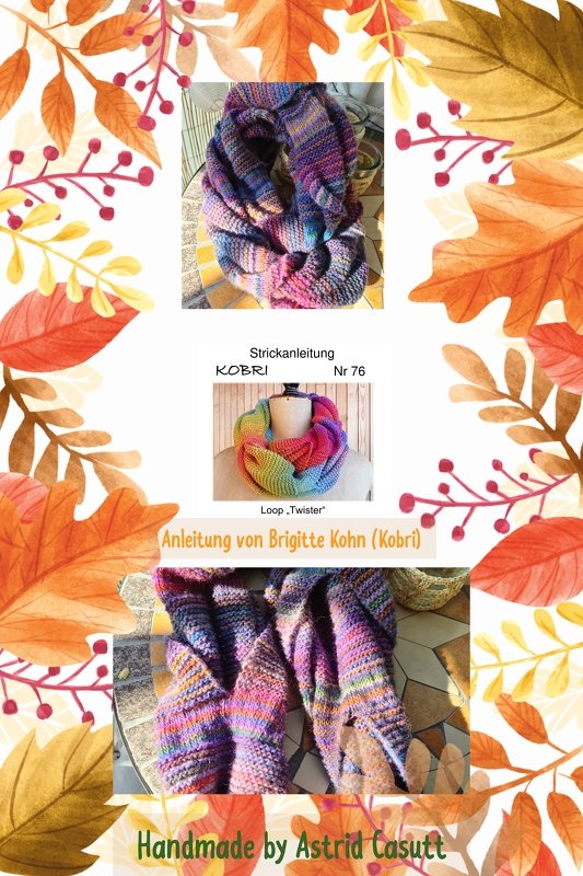 Knitting pattern loop &quot;twister&quot;