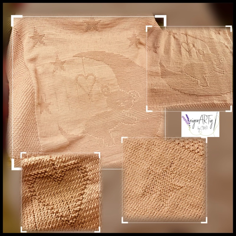 Knitting pattern baby / kids&#039; blanket &quot;Sweet Dreams&quot; - easy