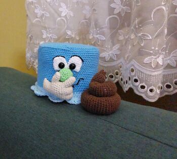 war eine Zugabe zu einer Klopapiertorte für einen Kollegen zum Geburtstag.. das war der Hit..