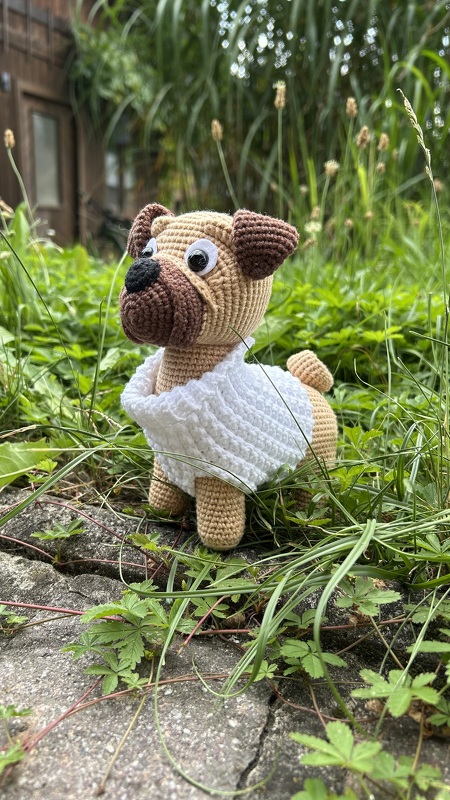 Mops Häkelanleitung Amigurumi Spielzeug