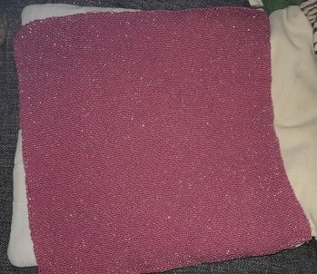 Wolldecken für Rika , 40cm x40cm und aus Sockenwolle gestrickt