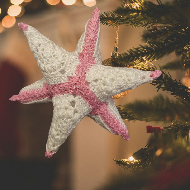 Häkelanleitung 3D Granny Stern im Boho-Look