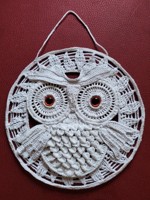 H&auml;kelanleitung Traumf&auml;nger Eule / Dreamcatcher / Mandala / Fensterbild