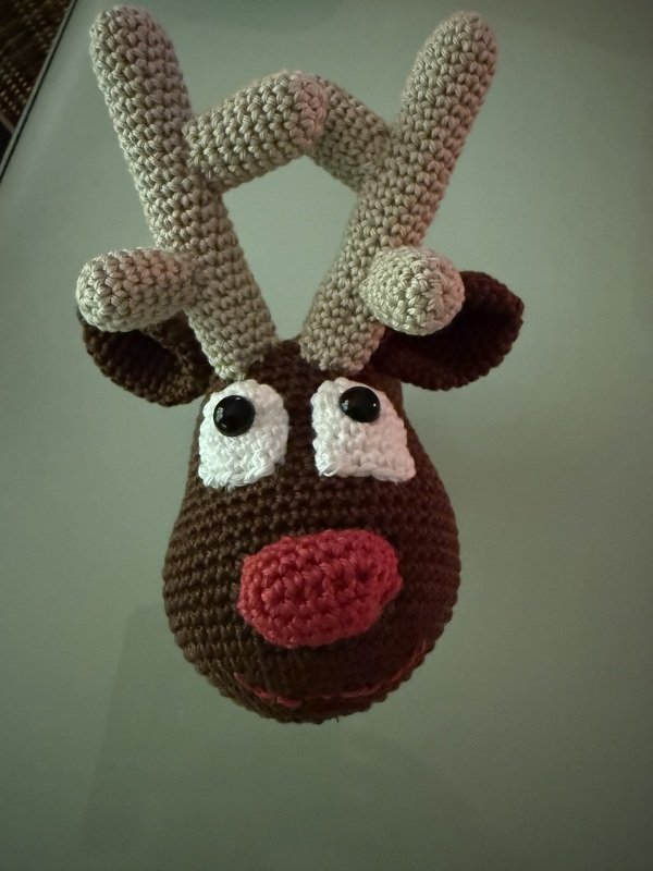 Häkelanleitung Kuschelschnuffelbande Mini Rentier Knut