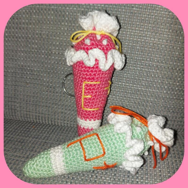 Häkelanleitung Schultüte - Zuckertüte