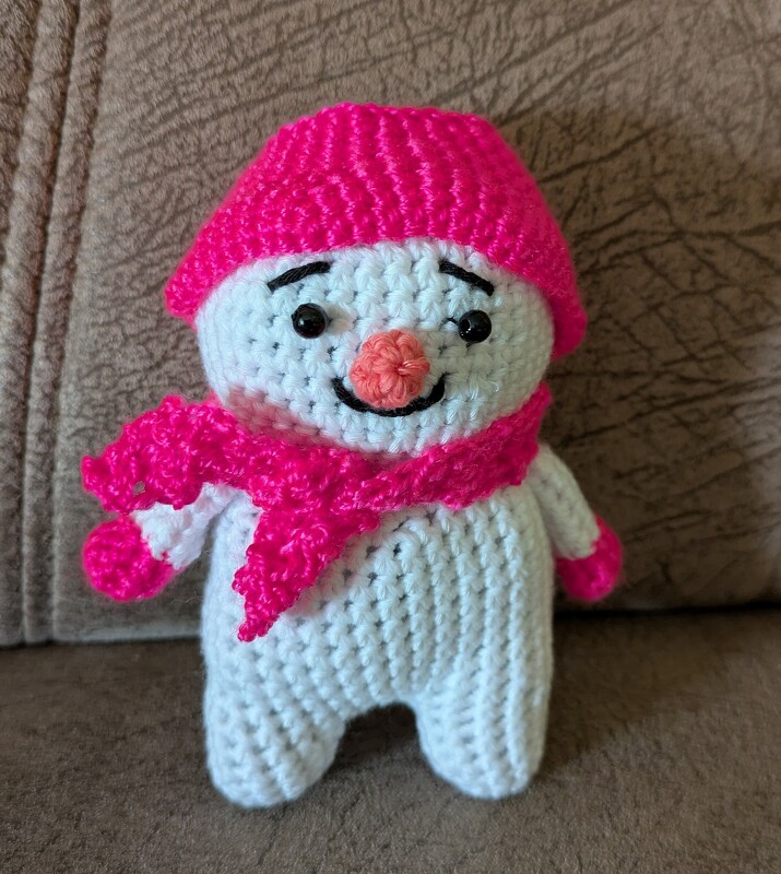 Häkelanleitung Kleiner Schneemann