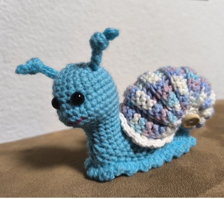 Finchen - Häkel-Anleitung für eine süße Amigurumi-Schnecke