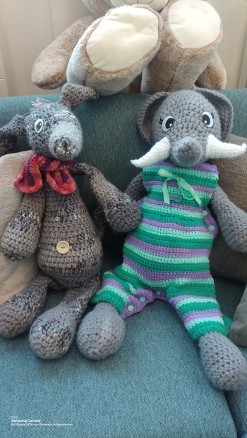 Erdferkelchen Elfriede und Baby Elefant Fridolin 🤭🤓