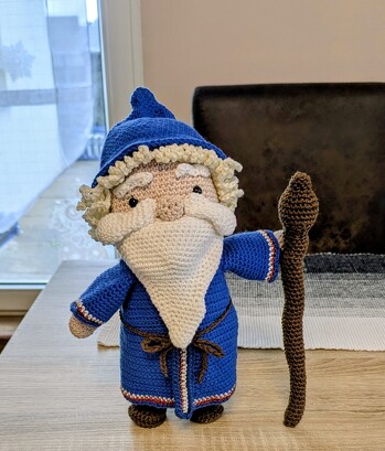 Der Zauberer aus meinen neuen Häkelbuch