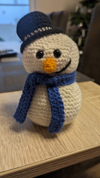 Der Schneemann ☃️ war ein Geschenk und kam sehr gut an