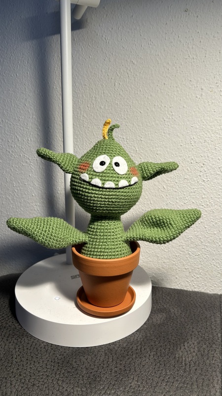 Häkelanleitung Fleischfressende Pflanze Gisbert