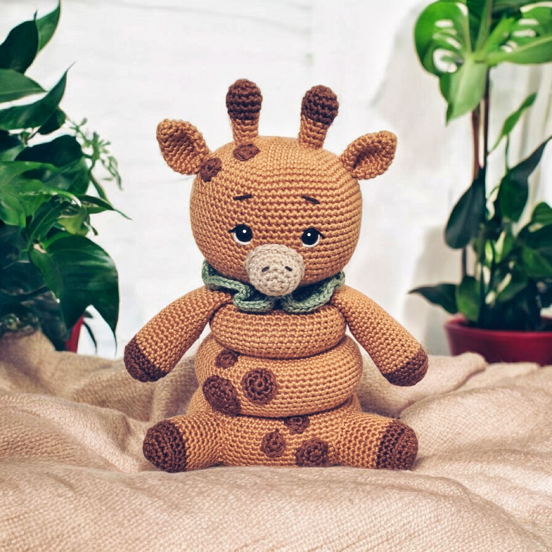 PDF Häkelanleitung Stapelturm Giraffe Nala