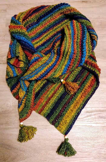 Tuch Hazel von Ricis kreativer Ecke, tolle Anleitung, wunderschönes Ergebnis