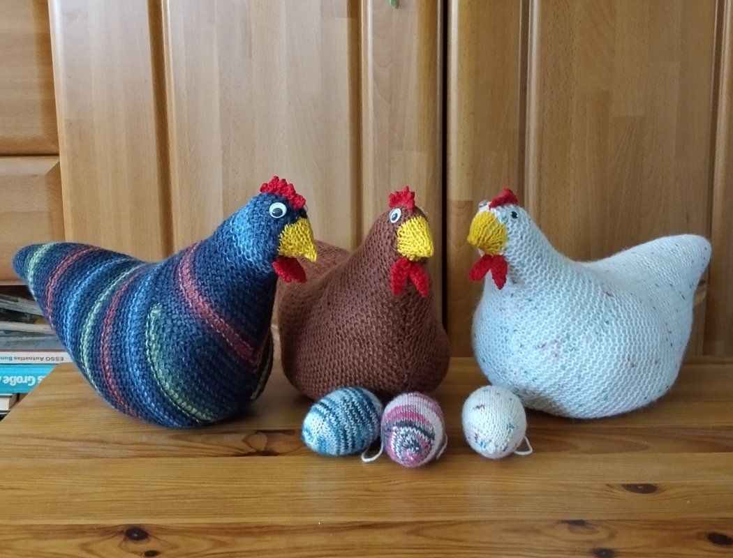 Strickanleitung Kuschelhuhn "Helga"