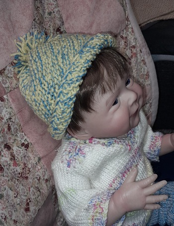 Bommelmütze quer gestrickt