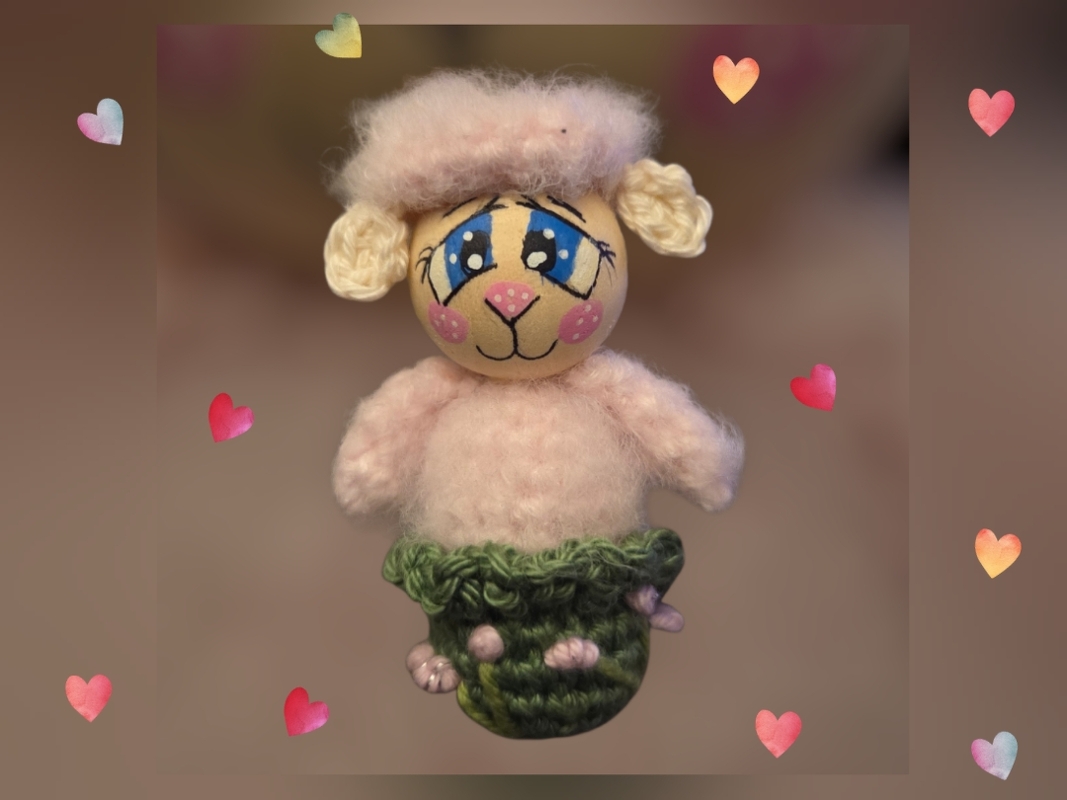 Sparset Schaf und Hase je 2 Größen Frühling Ostern Deko Variante Holzkugel