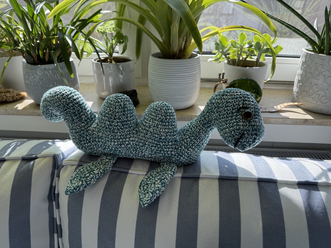 Loch Ness Monster Amigurumi Crochet Pattern Toy Dino Animal