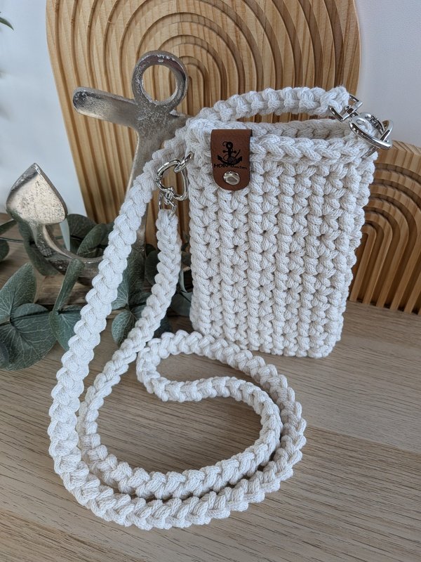 Handytasche Häkelanleitung, Smartphone-Tasche inkl. Gurt