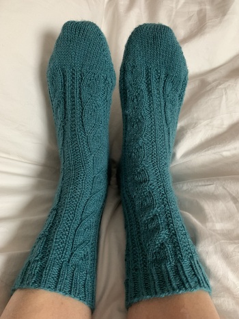 4fachwolle mit 2,5 ns falsches Zopfmuster
#Sockenweltrekord