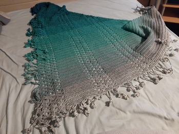 Tolles Tuch, bereits mehrfach gehäkelt.