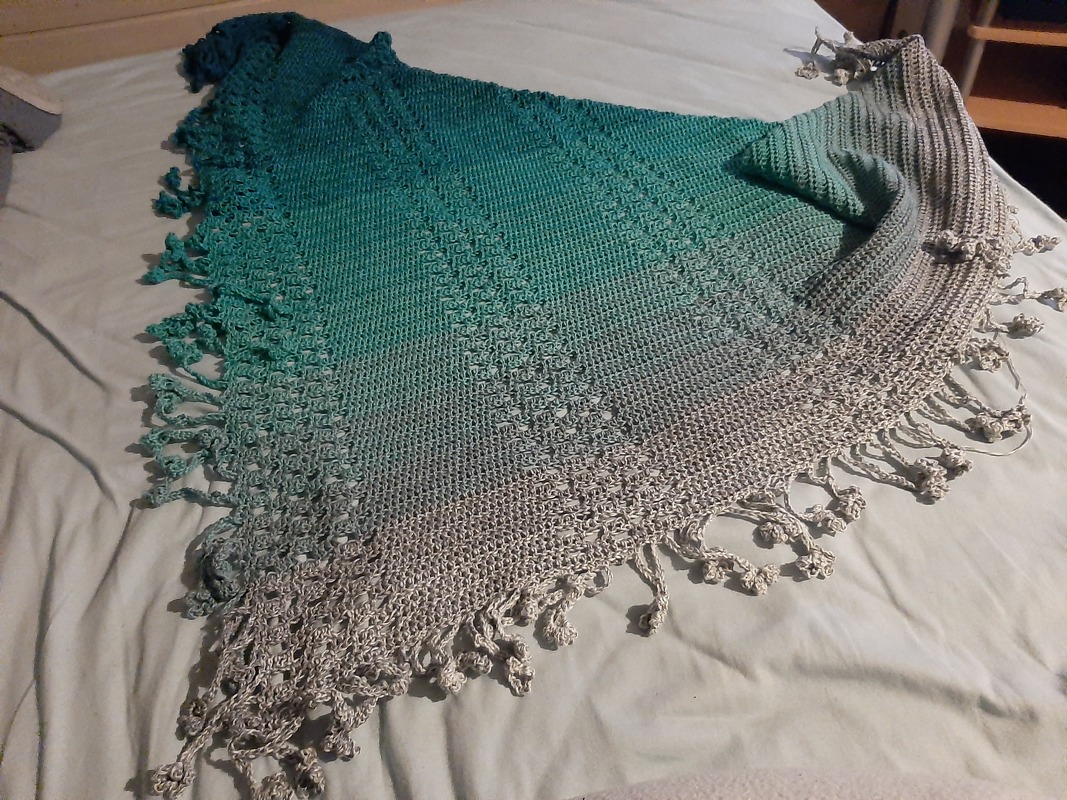 Häkelanleitung Tuch, Schal, Wrap Tausendschön