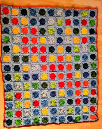 Sehr gute Anleitung. Eine Decke für meinen 4jährigen Enkel. Mit Merinowolle gehäkelt. Hat Freude gemacht und der Kleine ist begeistert :) #Decke