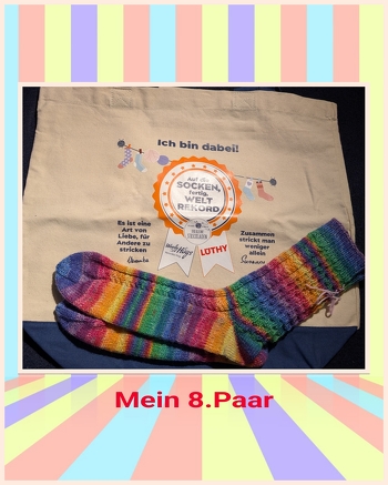 Mein 8. Paar Socken für den #sockenweltrekord