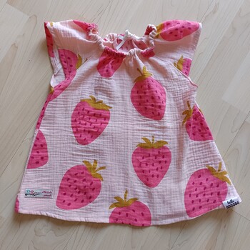 Carmenshirt aus #Musselin für den #Sommer Gr.92,
einfach zu nähen