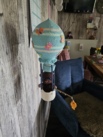 Ein Ballon mit Licht