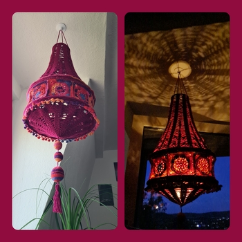 Ist er nicht wunderschön? Bin total begeistert von dem tollen Lampion und werde sicher noch mehr machen. Die Anleitung von piccolo_popolo ist sehr ausführlich und leicht nachzuarbeiten.
#Lampion #häkeln #grannysquares