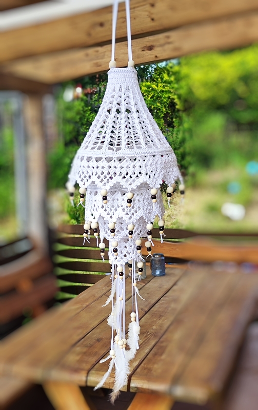 Häkelanleitung Lampion "boho chic"