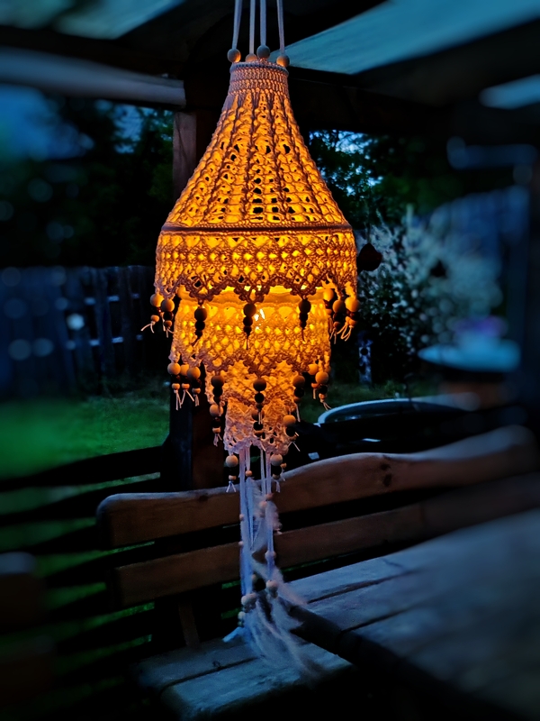 Häkelanleitung Lampion "boho chic"
