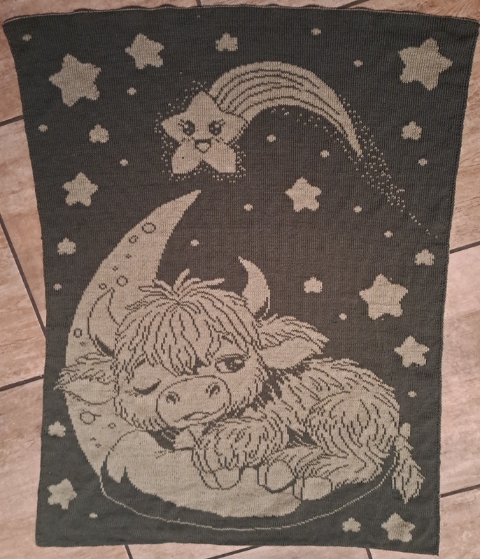 Knitting pattern "Strolchi makes a wish" - cute little double-faced blanket