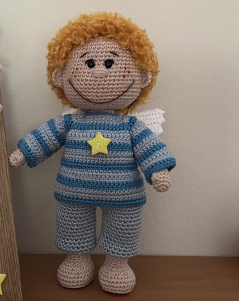 Ein kleiner Schutzengel für meinen Lieblingsmensch ❤️ Ich hab ihn ohne Anleitung gehäkelt