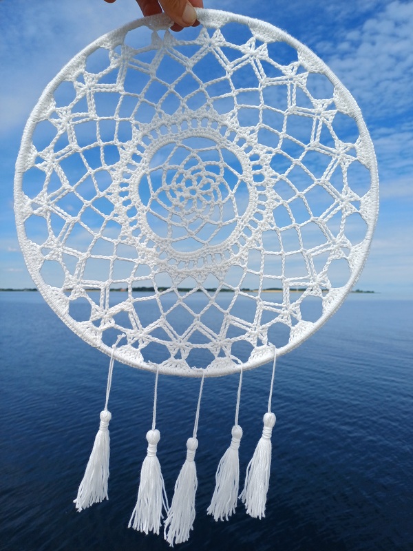 Häkelanleitung Mandala - Traumfänger "Sommerwind"