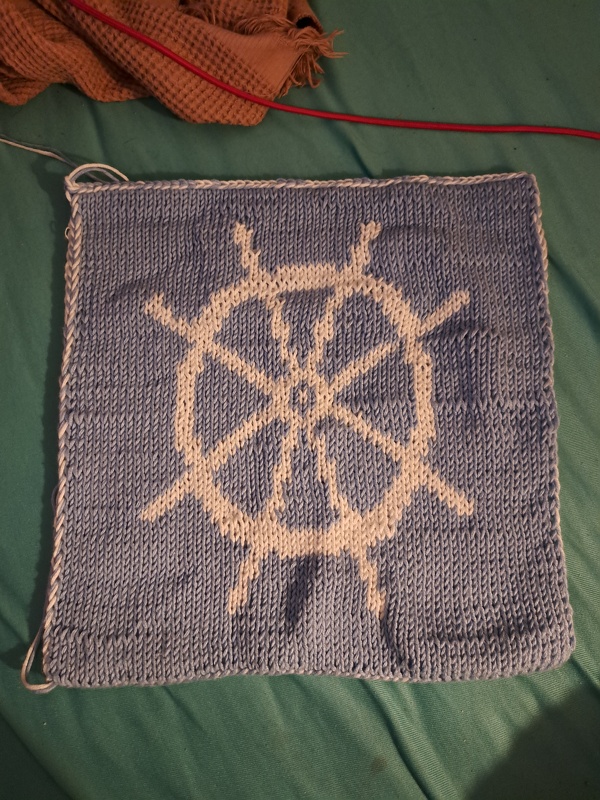 Topflappen "Lust auf Meer 2.0" - Doubleface Strickanleitung
