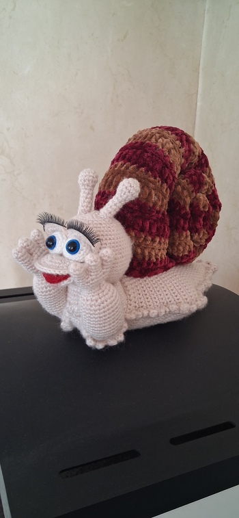 Die Schnecke ist wunderschön