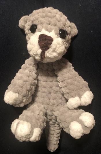 Der kleine Otter ist toll geworden und war schnell gehäkelt. Schön war, dass nichts anzunähen war.