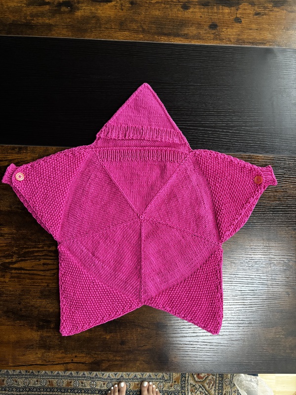 Schlafsack als Stern für Babys/Kinder