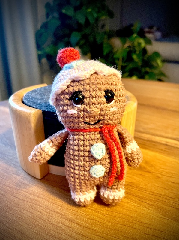 Häkelanleitung Kleines Lebkuchenmännchen